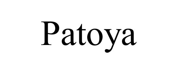 Trademark Logo PATOYA