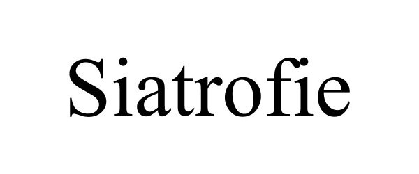 Trademark Logo SIATROFIE