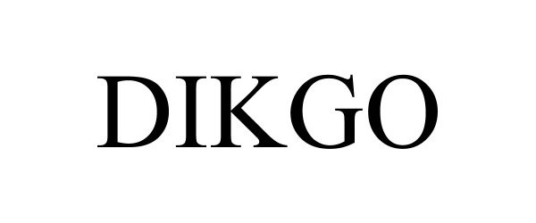 Trademark Logo DIKGO
