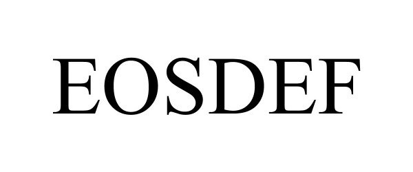 Trademark Logo EOSDEF