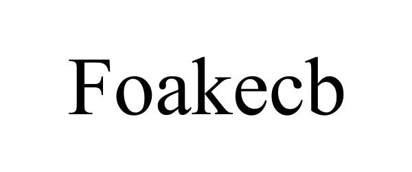 Trademark Logo FOAKECB