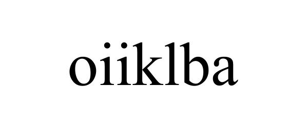 Trademark Logo OIIKLBA