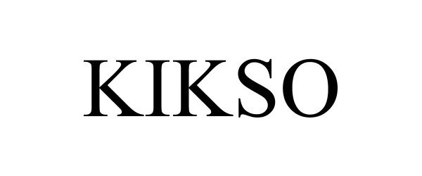 Trademark Logo KIKSO