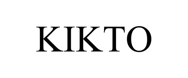 Trademark Logo KIKTO