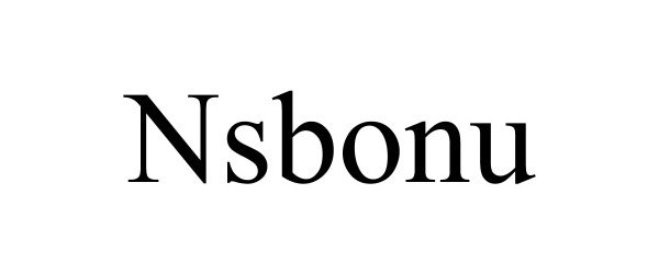 Trademark Logo NSBONU