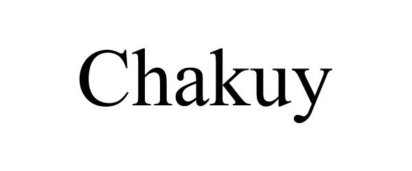 Trademark Logo CHAKUY