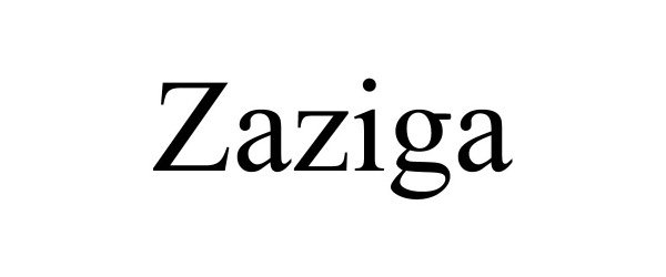 Trademark Logo ZAZIGA