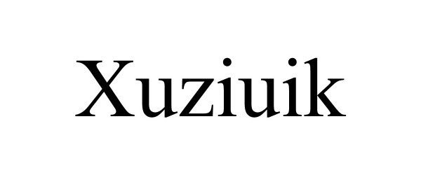 Trademark Logo XUZIUIK