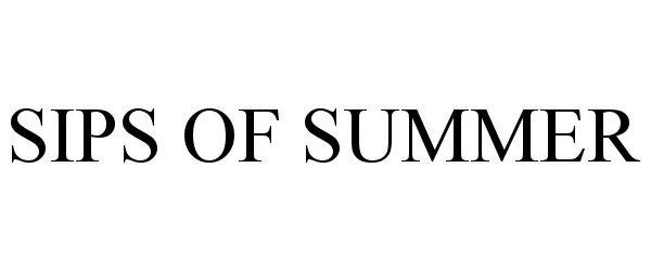 Trademark Logo SIPS OF SUMMER