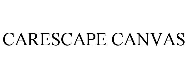 Trademark Logo CARESCAPE CANVAS