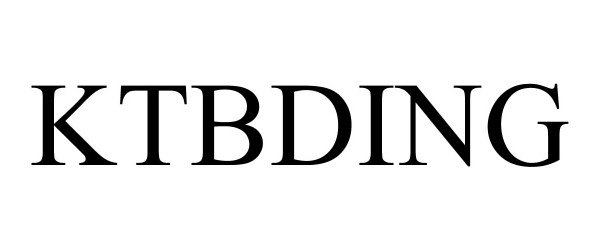 Trademark Logo KTBDING