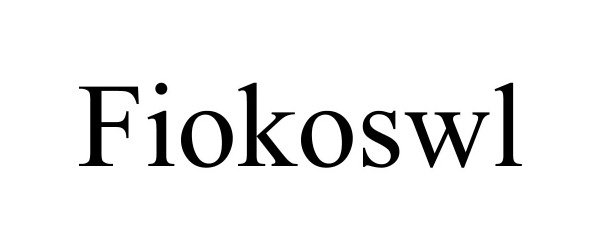 Trademark Logo FIOKOSWL