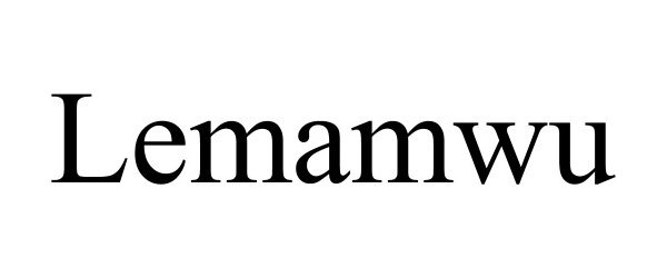 Trademark Logo LEMAMWU