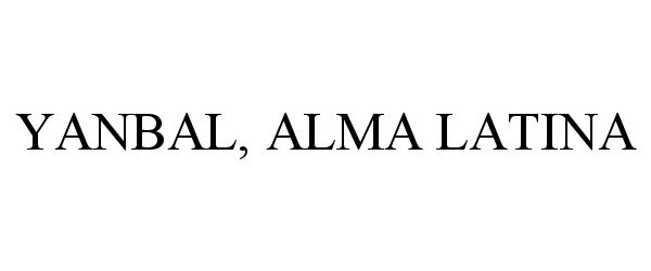 Trademark Logo YANBAL, ALMA LATINA