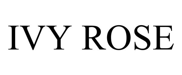Trademark Logo IVY ROSE