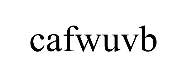Trademark Logo CAFWUVB
