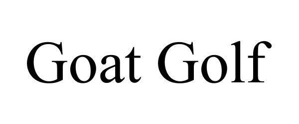 Trademark Logo GOAT GOLF