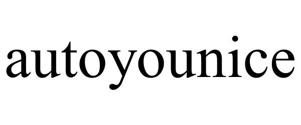 Trademark Logo AUTOYOUNICE