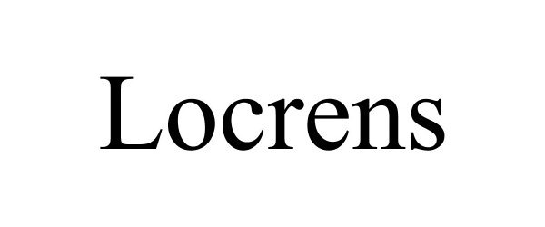 Trademark Logo LOCRENS