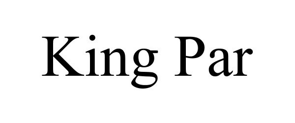 Trademark Logo KING PAR