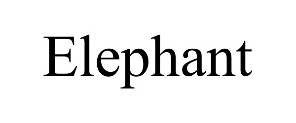 Trademark Logo ELEPHANT