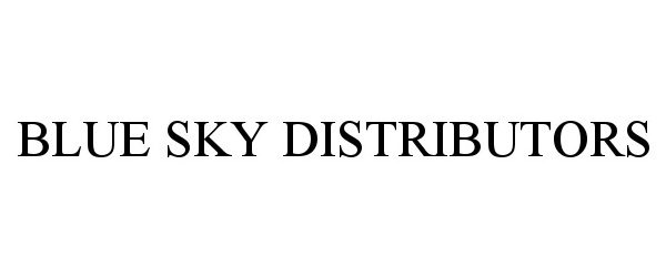  BLUE SKY DISTRIBUTORS