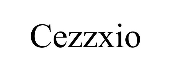 Trademark Logo CEZZXIO