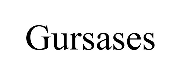 Trademark Logo GURSASES