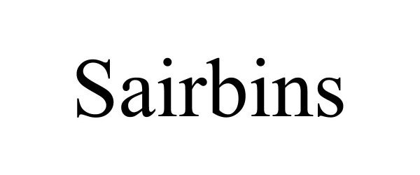 Trademark Logo SAIRBINS