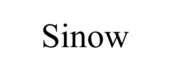 Trademark Logo SINOW
