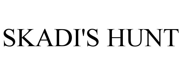 Trademark Logo SKADI'S HUNT