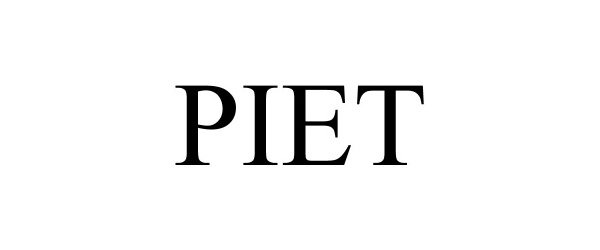 Trademark Logo PIET