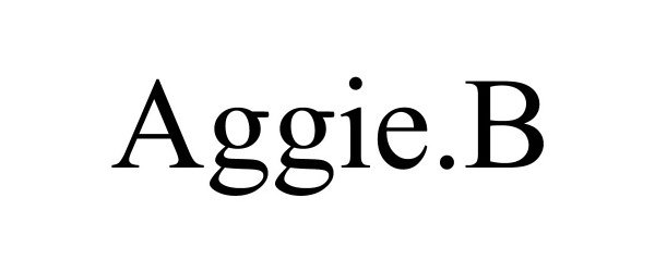 Trademark Logo AGGIE.B