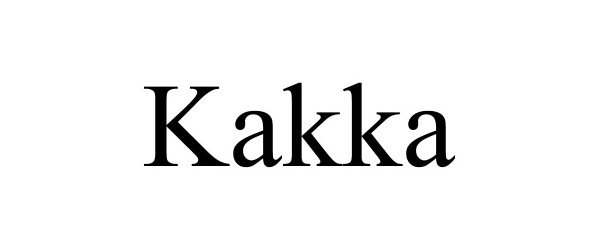 Trademark Logo KAKKA