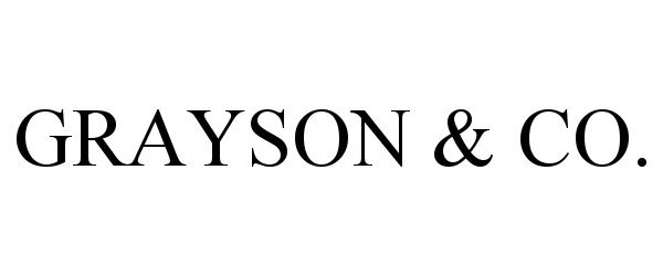 Trademark Logo GRAYSON & CO.