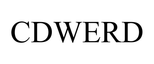 Trademark Logo CDWERD