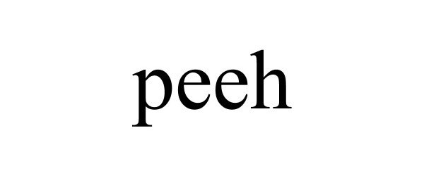 Trademark Logo PEEH