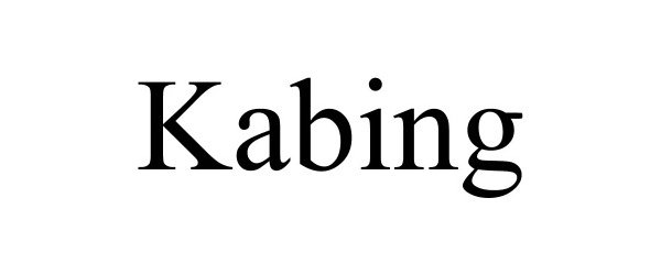 Trademark Logo KABING