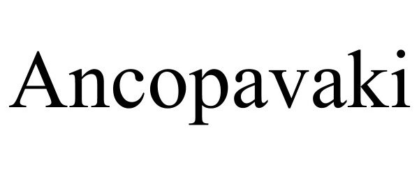 Trademark Logo ANCOPAVAKI