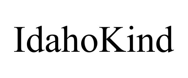 Trademark Logo IDAHOKIND