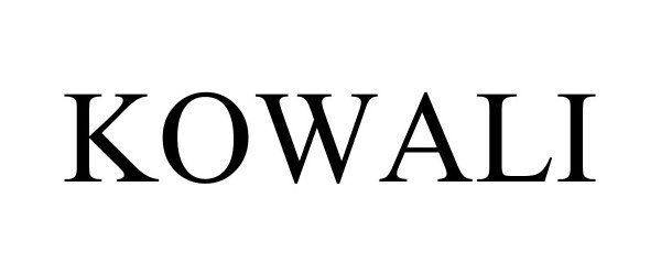 Trademark Logo KOWALI
