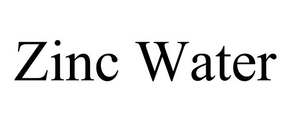 Trademark Logo ZINC WATER