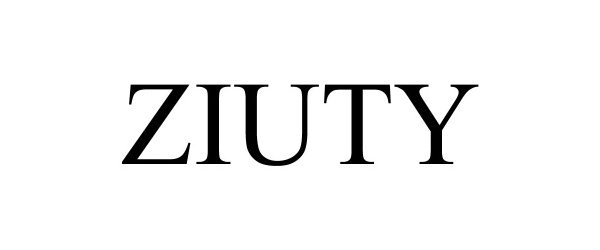Trademark Logo ZIUTY