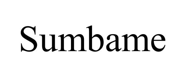 Trademark Logo SUMBAME