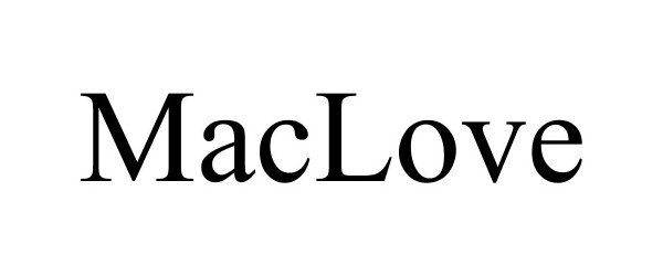 Trademark Logo MACLOVE