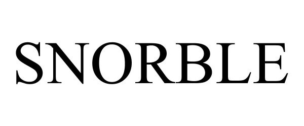 Trademark Logo SNORBLE