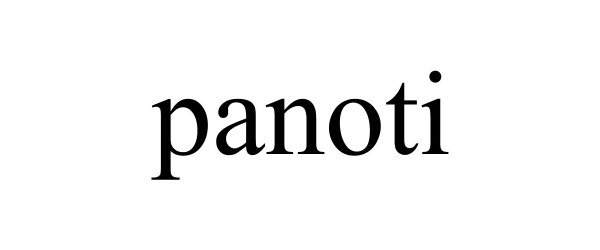 Trademark Logo PANOTI