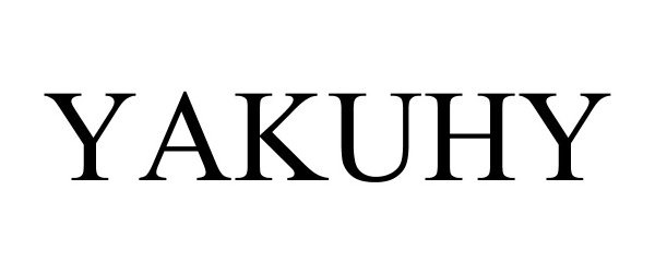 Trademark Logo YAKUHY