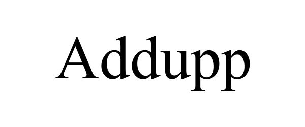 Trademark Logo ADDUPP