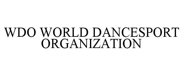 Trademark Logo WDO WORLD DANCESPORT ORGANIZATION